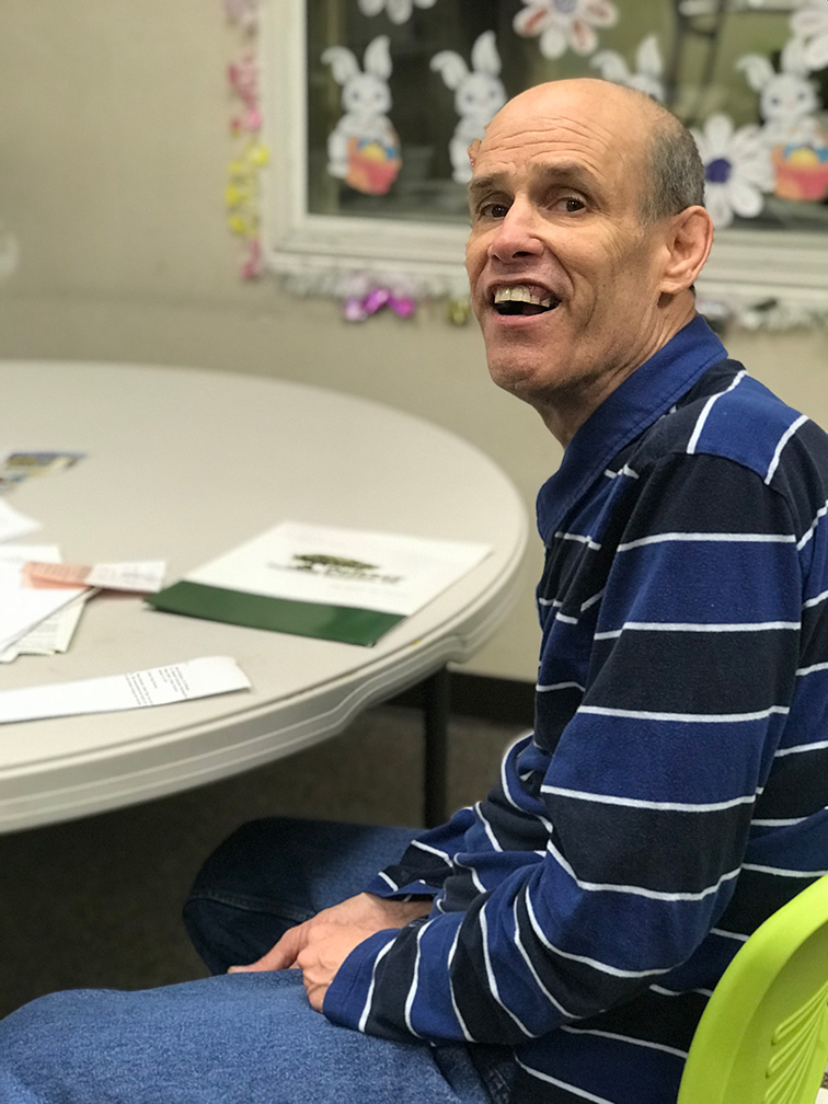 An Arc Imperial Valley participant exploring services