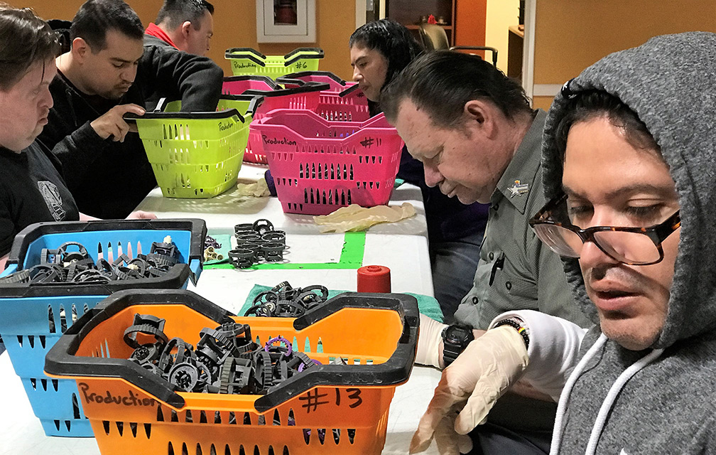 Arc Imperial Valley staff and a participant working together
